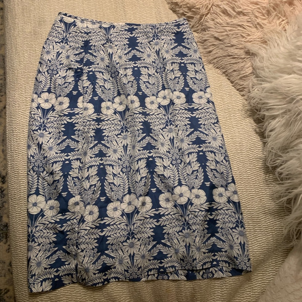 J crew silk skirt, size 0, NWOT